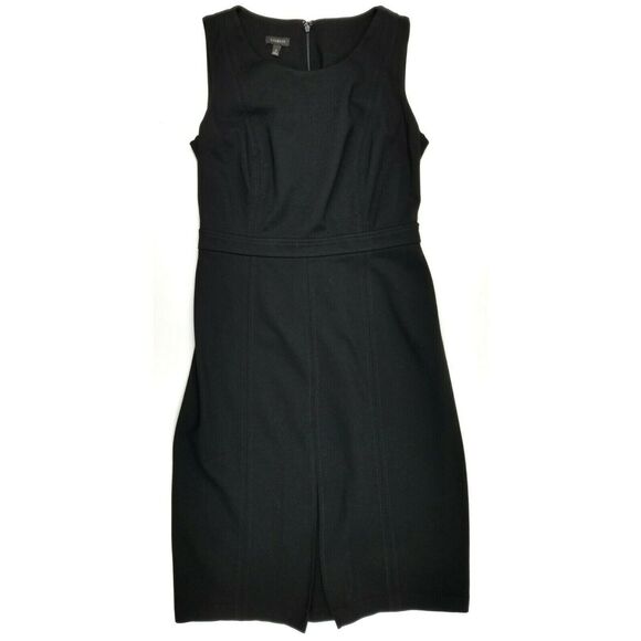Talbots Dress Womens 4 Black A-Line Business Career Work Sleeveless‎ Mid - Picture 1 of 12